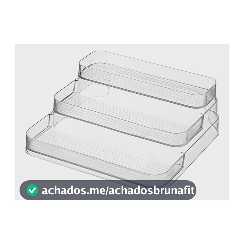 Organizador de Maquiagem Acrílico YPEE 3 Andares Transparente