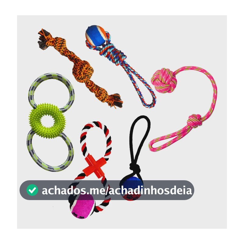 Kit 5 Cordas Brinquedos Mordedores Puxador P/ Cachorro