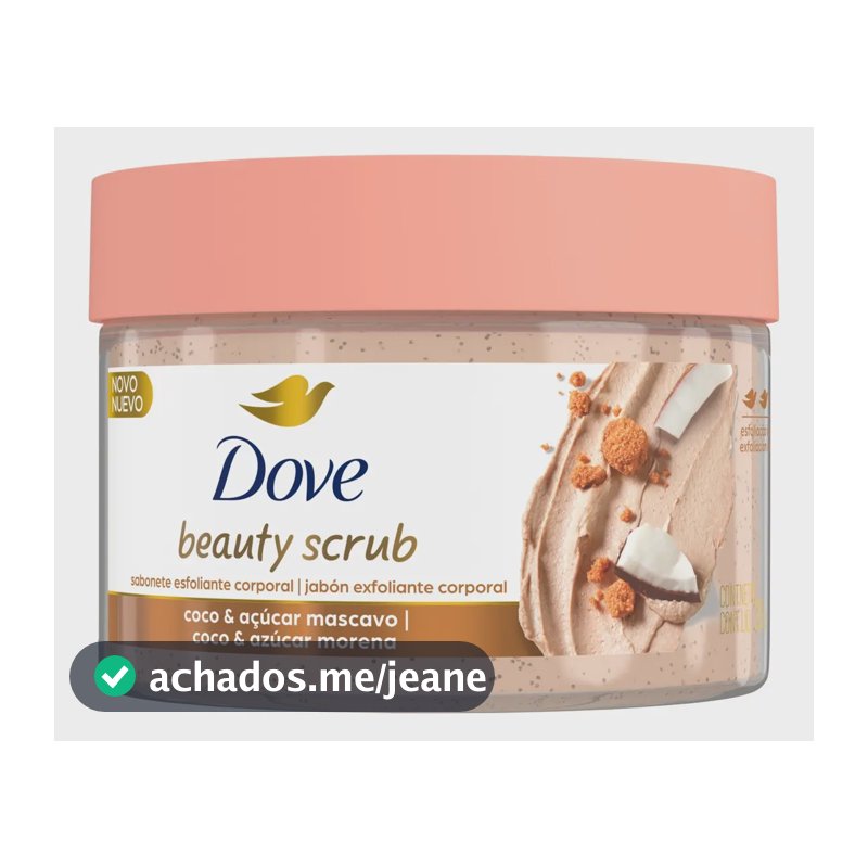 Sabonete Esfoliante Corporal Dove Scrub Coco E Açucar 280g Coco