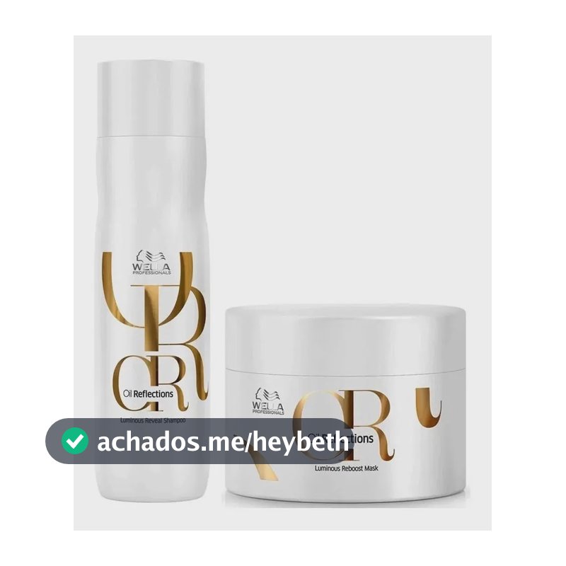 Kit Wella Oil Reflections Shampoo 250ml + Máscara 150ml