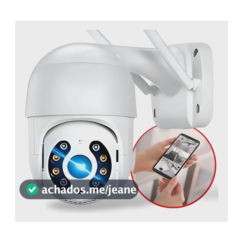 Câmera De Segurança Externa Wifi, Hd, Yoosee Ip Prova D'água Branco