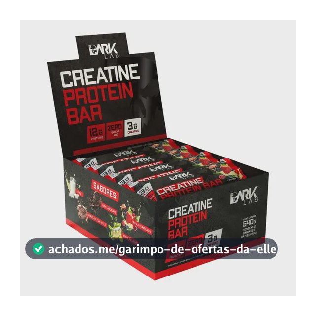 Creatine Protein Bar 12 Un 45g Dark Lab Sabor Frutas vermelhas