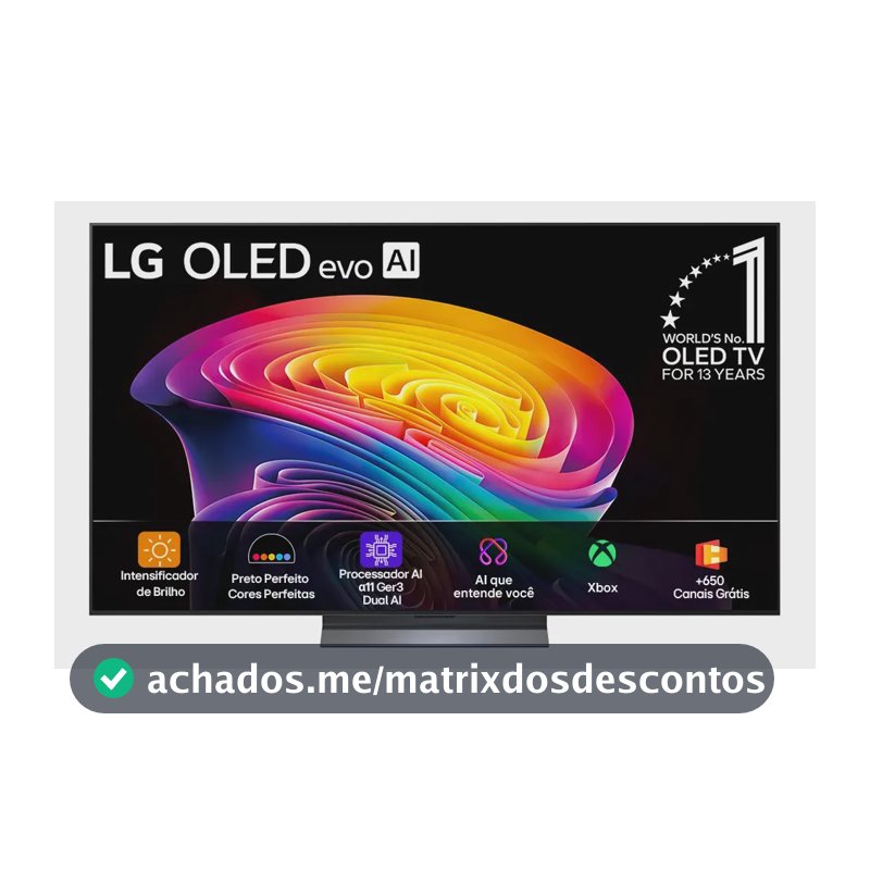 Smart TV LG OLED evo AI 4K C6 55 polegadas Webos26