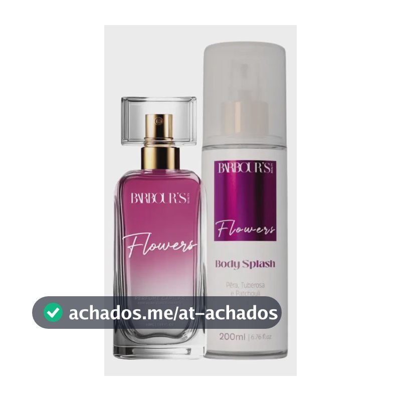 Perfume Capilar E Body Splash Flowers Barbour's Beauty