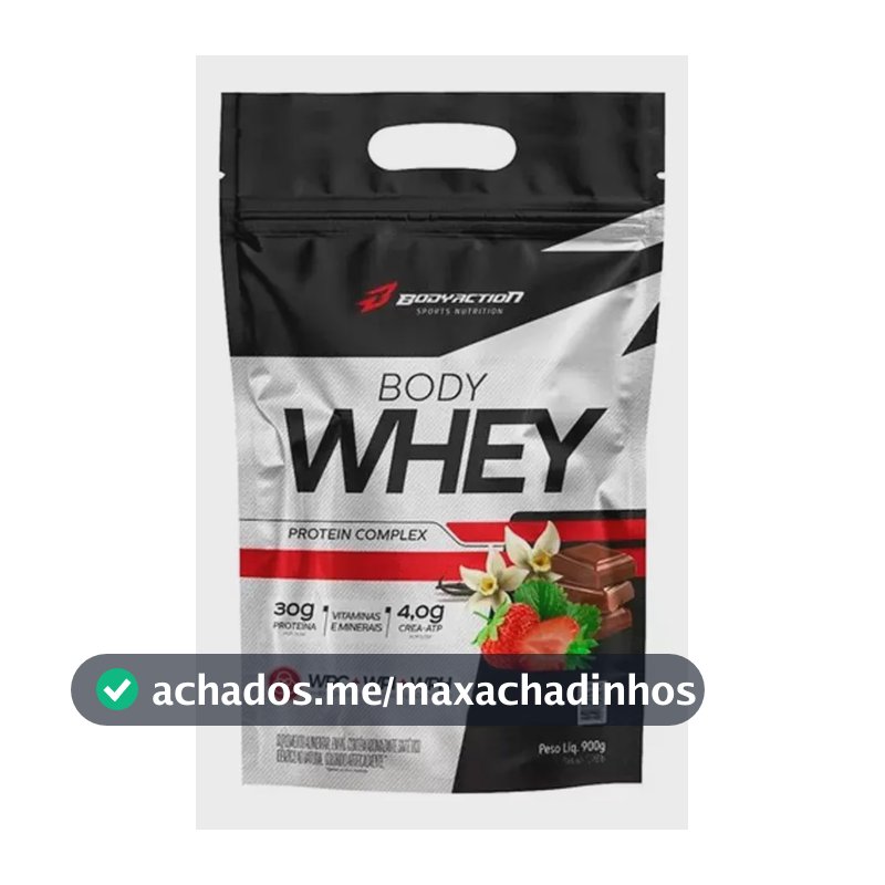 Body Whey 900g Refil - Bodyaction - Protein Complex Sabor Baunilha