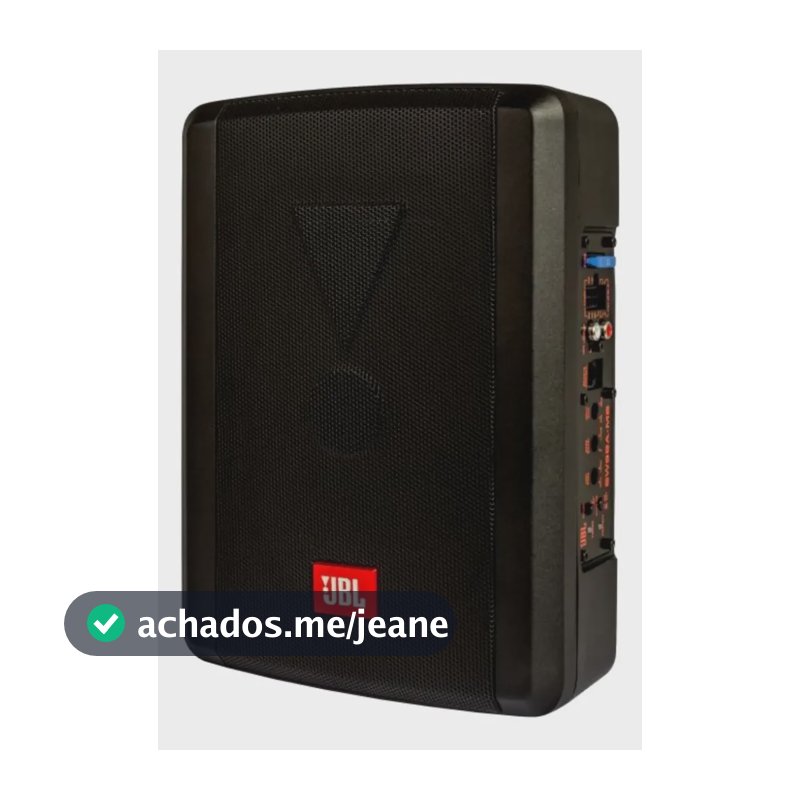 Caixa Amplificada Ativa Jbl Sw68a-ms Slim 6x8 100w Rms Preto