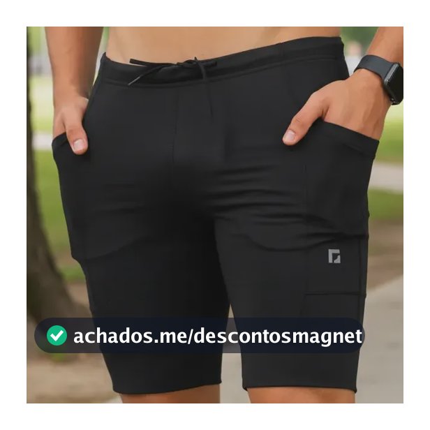 Bermuda Térmica Anti Assadura Esportiva Com Bolsos