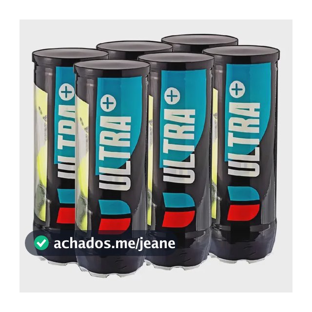 Kit Bola De Tênis Ultra+ Premium- 6 Tubos Com 18 Bolas Total Preto