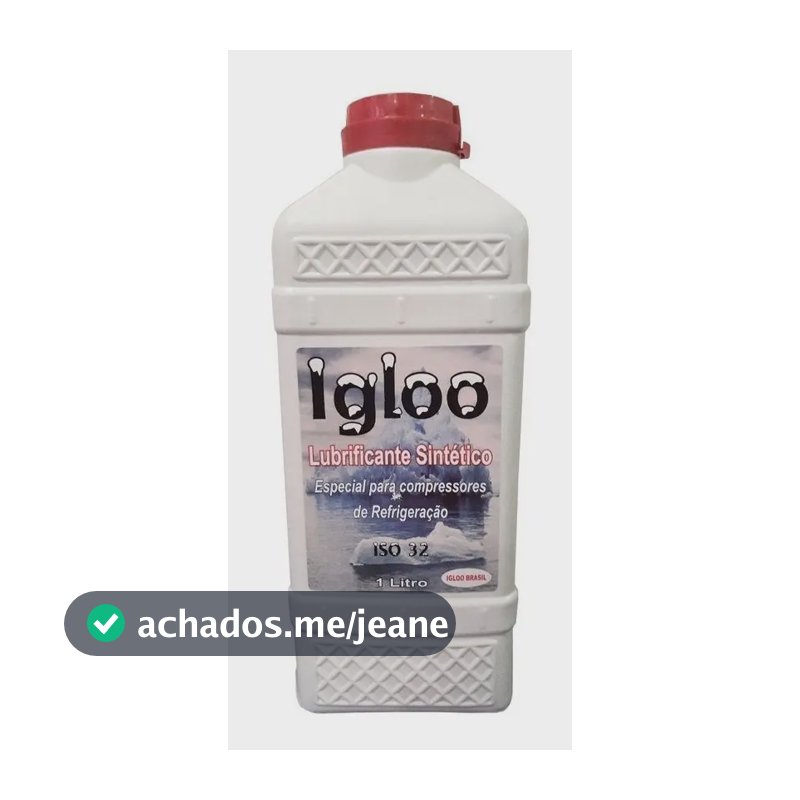 Óleo Compressor Refrigeração Geladeira R134a Igloo Isq32 1l