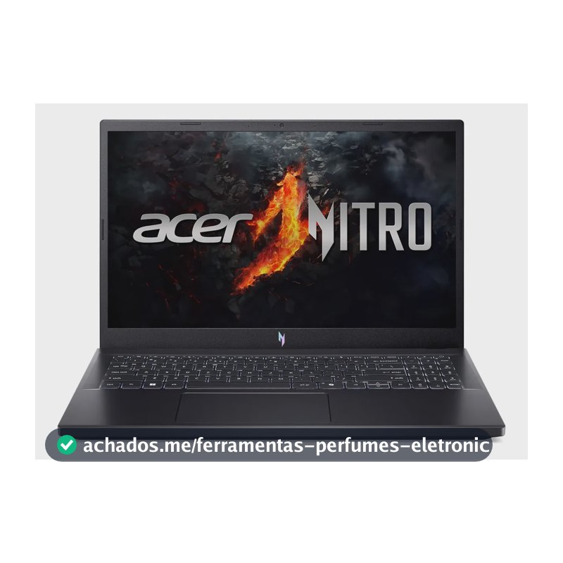 Notebook Gamer 15.6" Acer Nitro V 15 com Processador AMD Ryzen 7 7735HS Placa de Vídeo NVIDIA GeForce RTX 4050 de 6GB Memória RAM de 8GB DDR5 SSD de 512GB Tela IPS 165Hz Linux