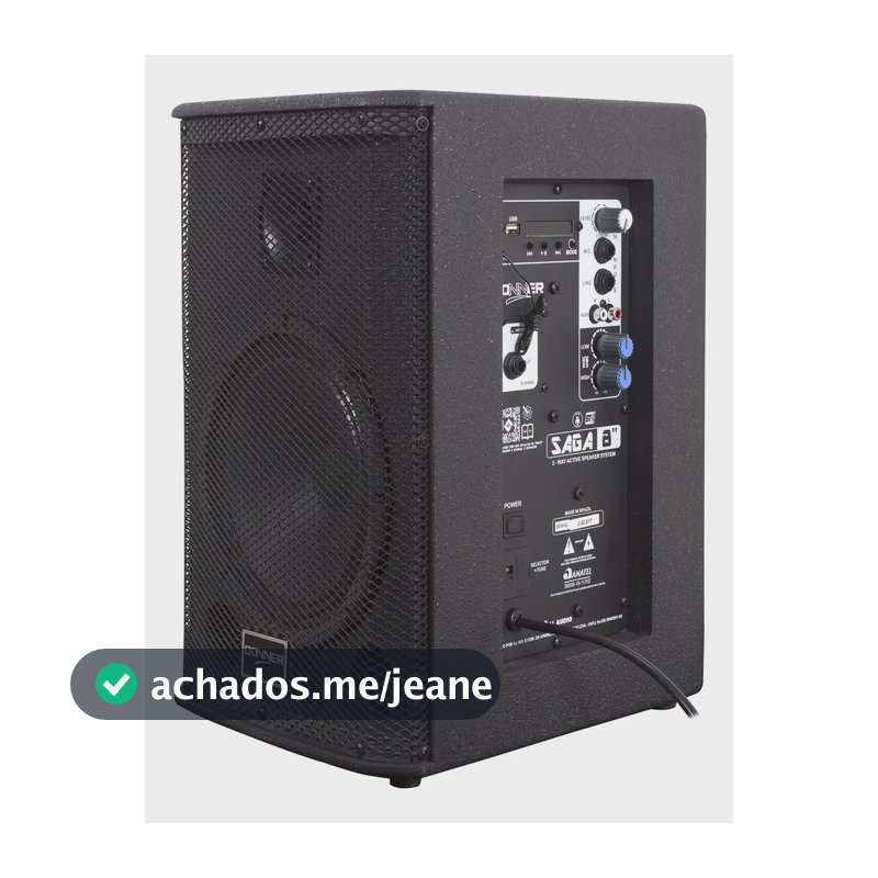 caixa ativa monitor igreja bar show Donner Saga 8 Ativa Bluetooth