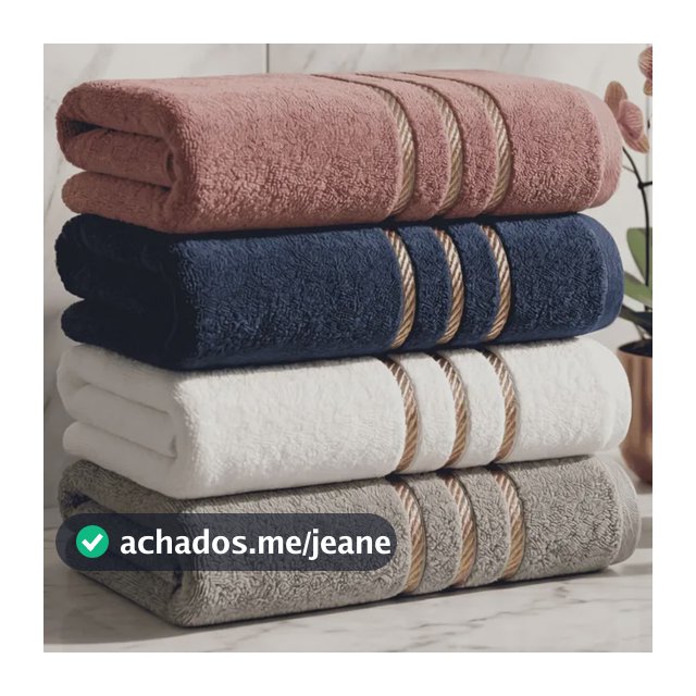 Kit 4 Toalhas De Banho Premium 100% Algodão Grandes Felpudas