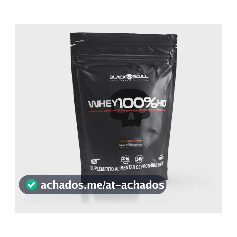 Refil Whey 100% Hd 900g Chocolate Com Amendoim