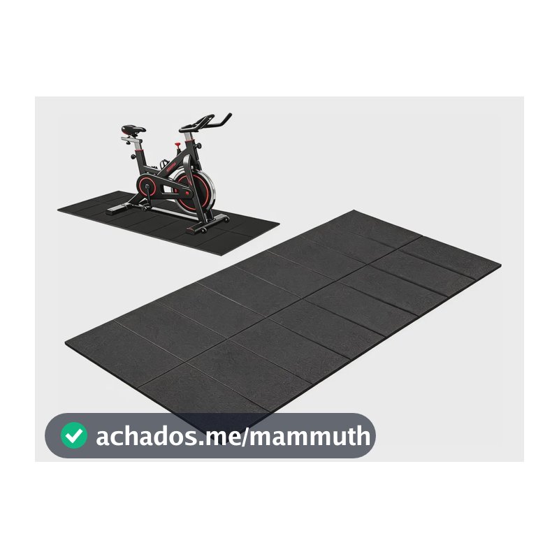 Tapete P/ Bike, 8 Dobras, Antiderrapante Estabilidade Preto
