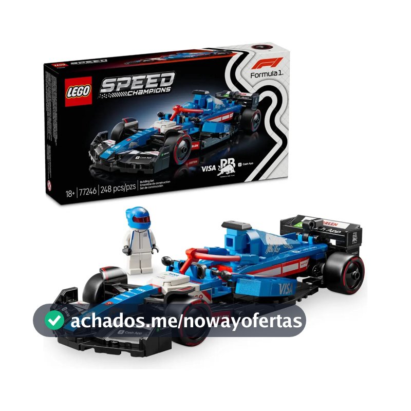 LEGO Speed Champions Carro de Corrida Visa Cash App RB VCARB 01 F1; Conjunto 77246