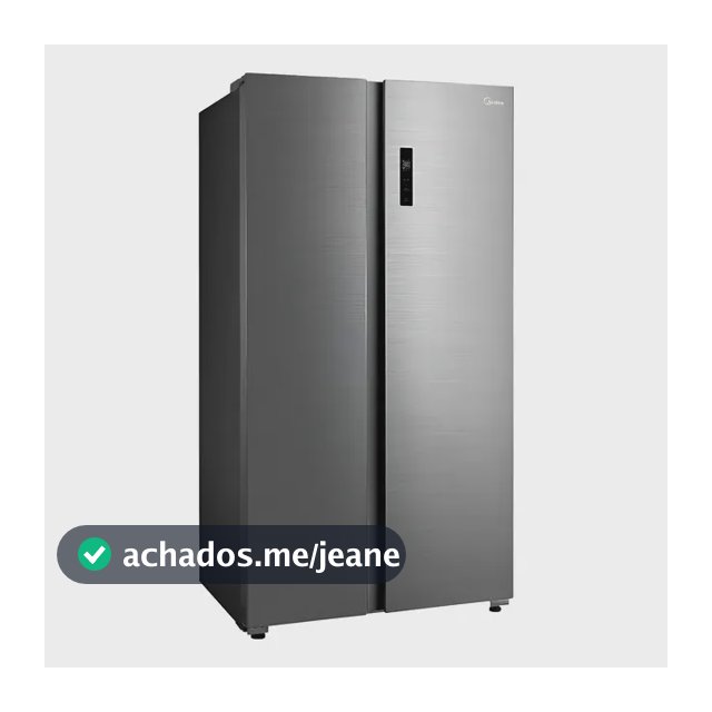 Geladeira Midea 511l Frost Free Side By Side Md-rs710fgd46 Cor Inox 110v