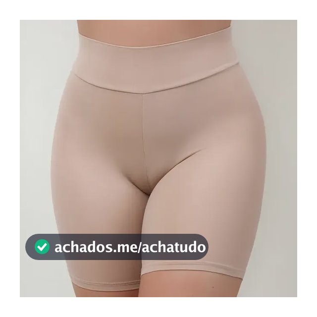 Kit 2 Bermudas Cós Alto Segunda Pele Anágua Modeladora