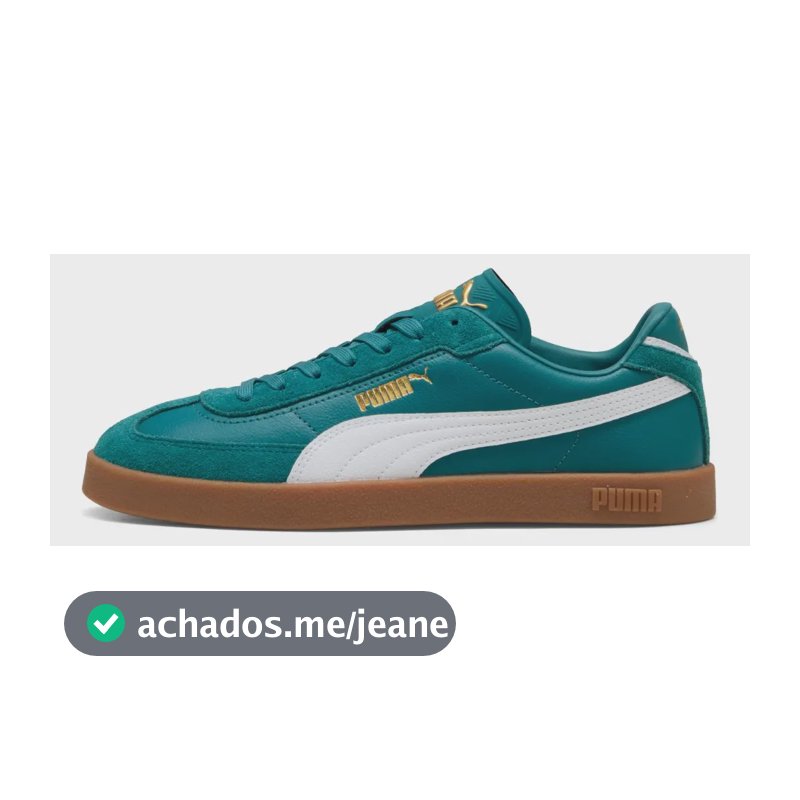 Tênis Casual Feminino Club Il Era Puma Verde Liso 39 Br