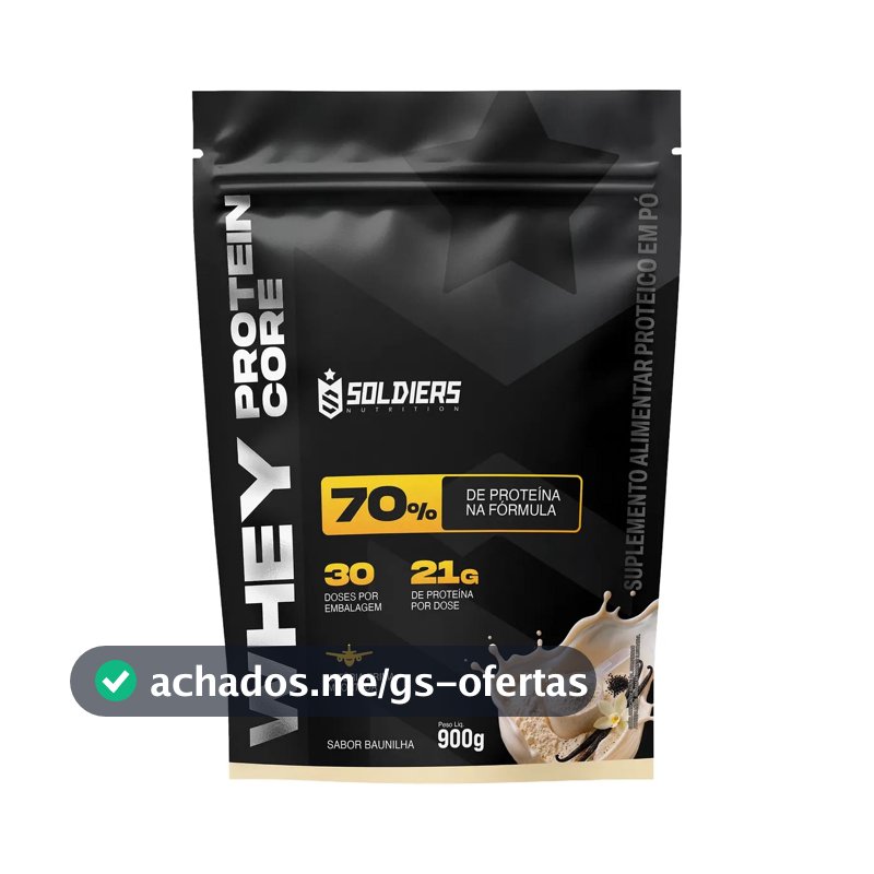 Whey protein Soldiers Nutrition em pó sabor Baunilha x 900g