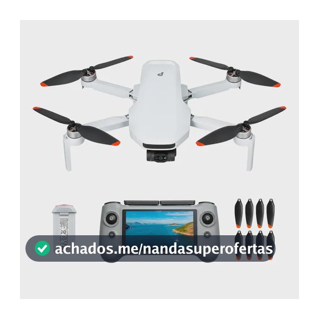 Drone Potensic Atom 2 Com Tela Fly More Câmera 4k 1 Bateria Branco