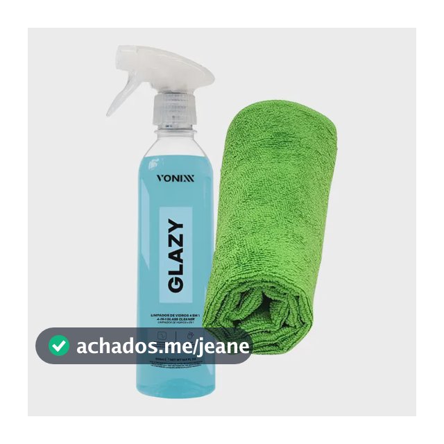 Limpa Vidros Glazy 500ml Redutor Risco 4em1 Vonixx Expolitus
