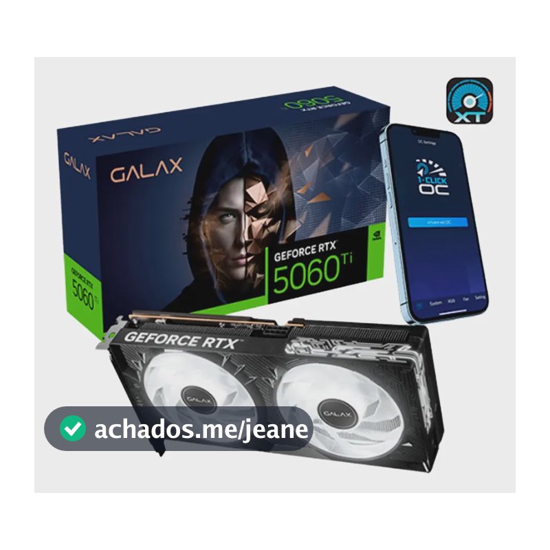 Placa De Video Galax Geforce Rtx 5060 Ti 1-click Oc Classic