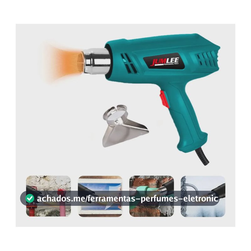 Soprador Térmico 3000w Com Acessório E Alta Potência Azul-celeste