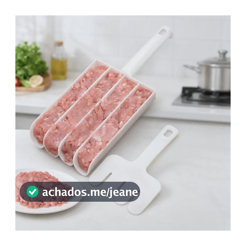 Maquina De Bolinho De Chuva Forma Almondegas Molde Manual Branco
