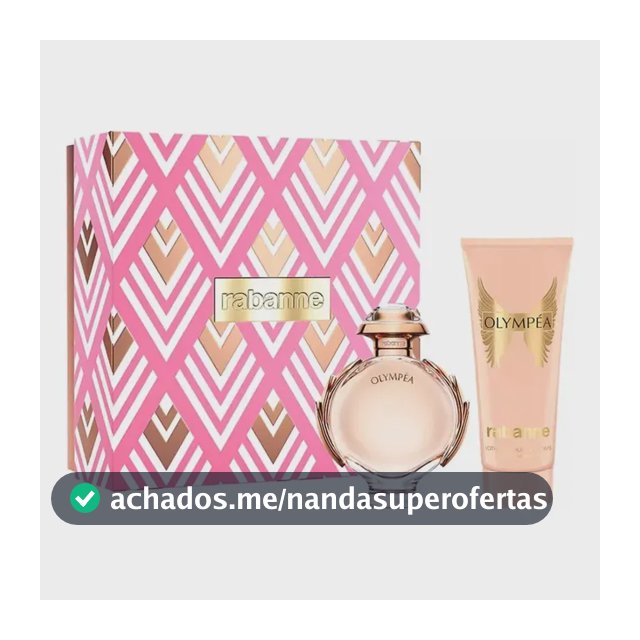 Kit Presente Rabanne Olympéa Eau de Parfum - Compre perfume 80ml eganhe hidratante - Perfume feminino