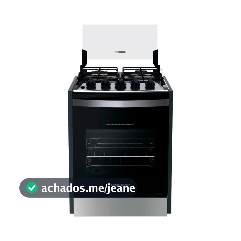 Fogão De Embutir Brastemp 4 Bocas, Chama Dupla Byo4ebr Cor Inox Bivolt
