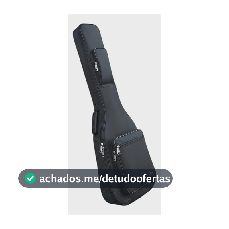 Bag Capa Case Contrabaixo Jazz Bass Super 70 Art Show Preto
