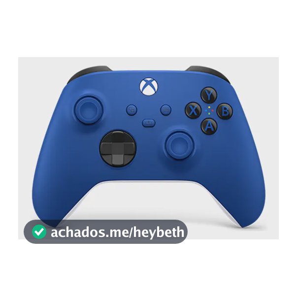 Controle Sem Fio Xbox Series X|S Microsoft Azul Shock com Bluetooth