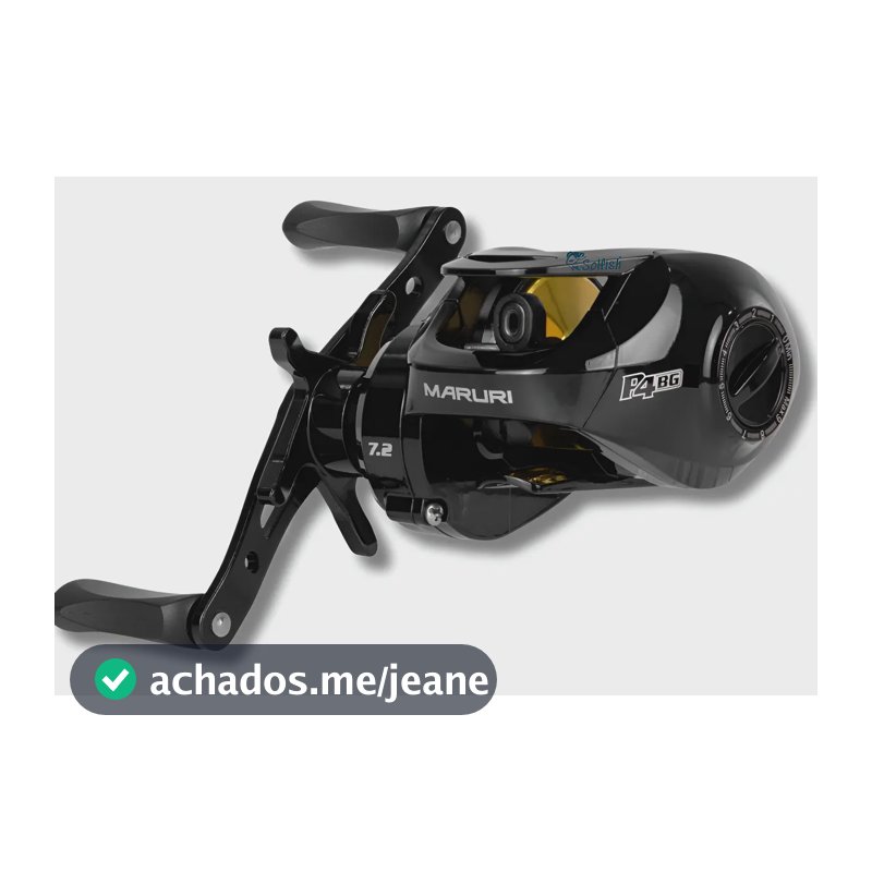 Carretilha P4 Bg 4 Rolamentos Pesqueiro 8,5kg Drag Carbono Lado Da Manivela Esquerdo