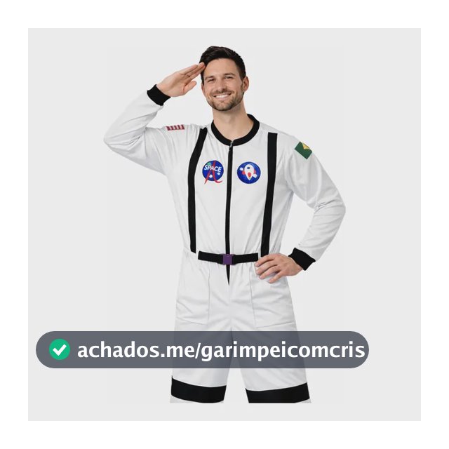 Fantasia Astronauta Luxo Nasa Espaço - Adulto P - M - G