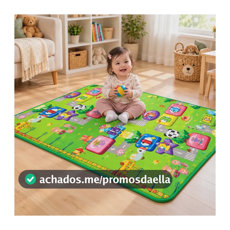 Tapete Infantil Térmico Atividades Bebê Educativo Dobrável