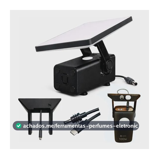 Suporte Ajustável Para Power Bank Encaixe Na Starlink Mini Preto