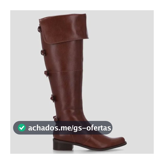 Bota Luz Da Lua Cano Alto Couro Marrom 52460900 Feminino