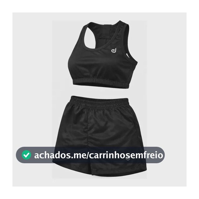 Conjunto Fitness Feminino Top E Short Academia Treino