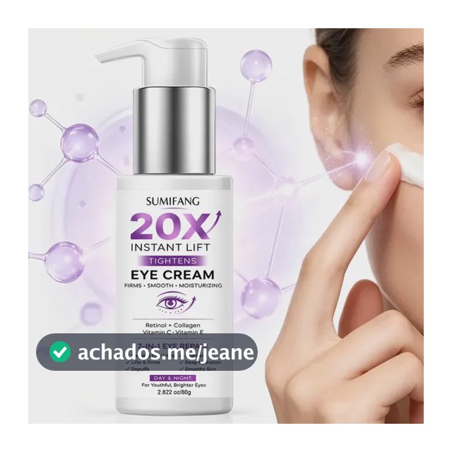 Creme Para Olhos Anti-idade Retinol Colágeno 80g Todo Tipo De Pele Dia/noite