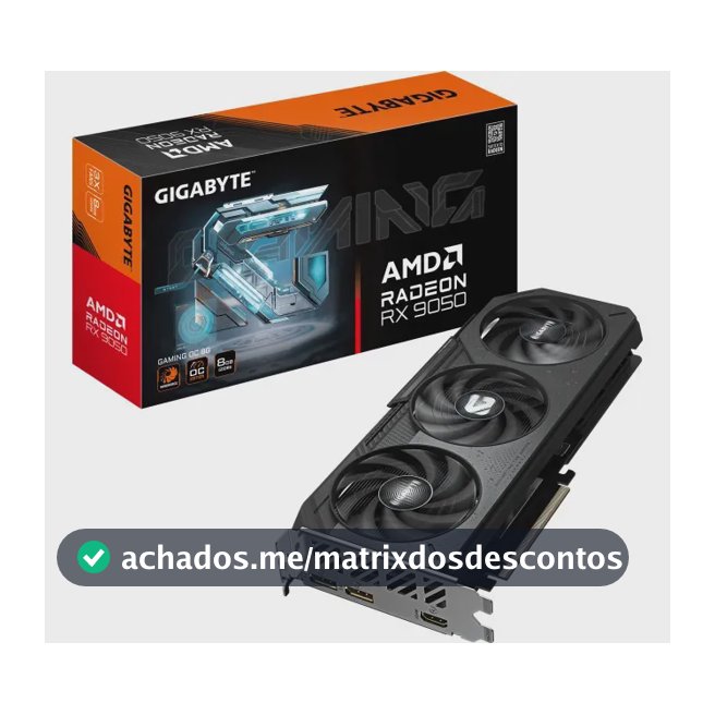 Placa Gráfica Gigabyte Radeon Rx 9050 Gaming Oc 8gb Gddr6
