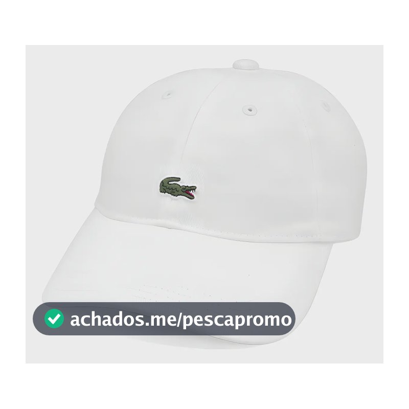 Boné Lacoste Rk4312 Core Essentials Sarja Branco