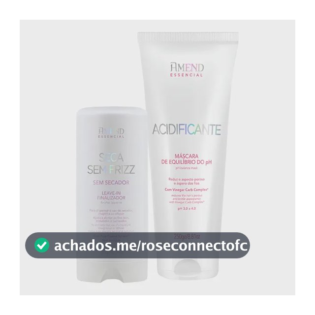 Kit Amend Acidificante Equilíbrio e Leave-in Antifrizz