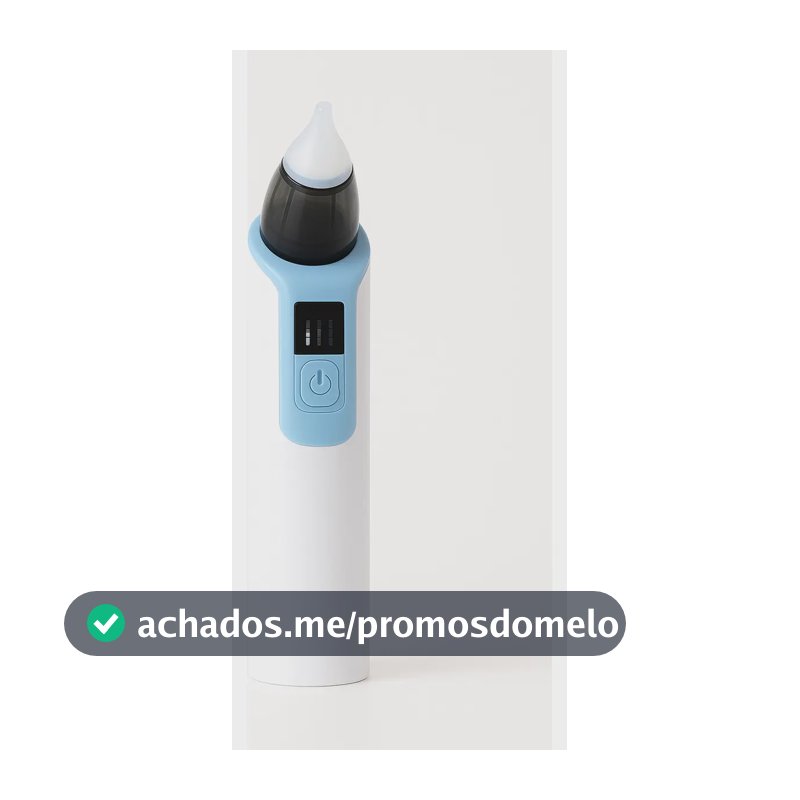 Sugador Aspirador Nasal Elétrico Infantil Recarregável Azul