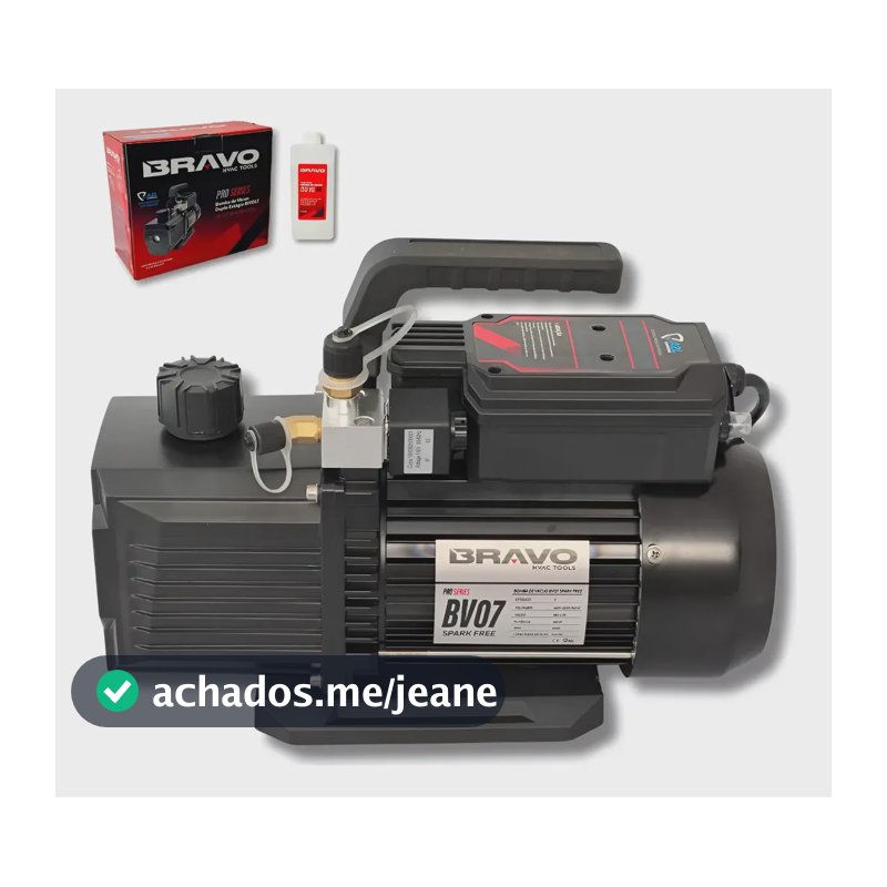 Bomba De Vácuo Bravo Bv-07 Spark Free Bivolt P/ Refrigeração 127/220v