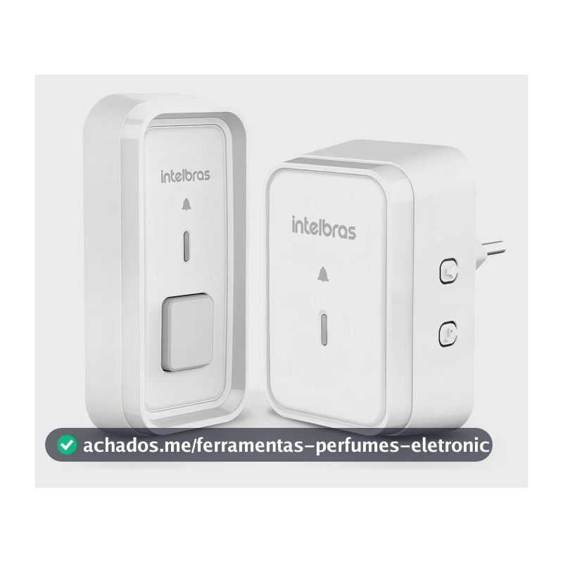 Campainha Sem Fio Intelbras Cib 101 Com Protetor 2 Entradas