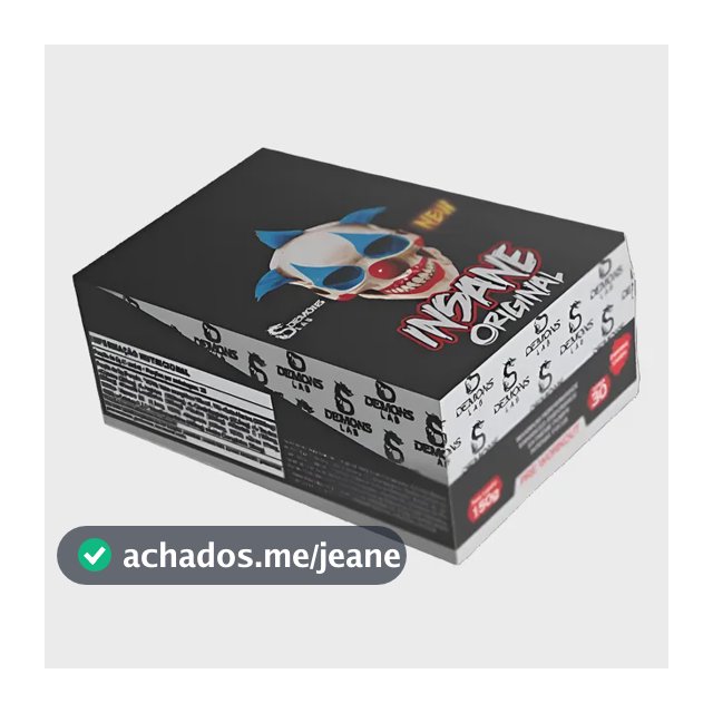 Pre Treino Insane Original Sache 30un Tutti Fruit Demons Lab Sem Sabor