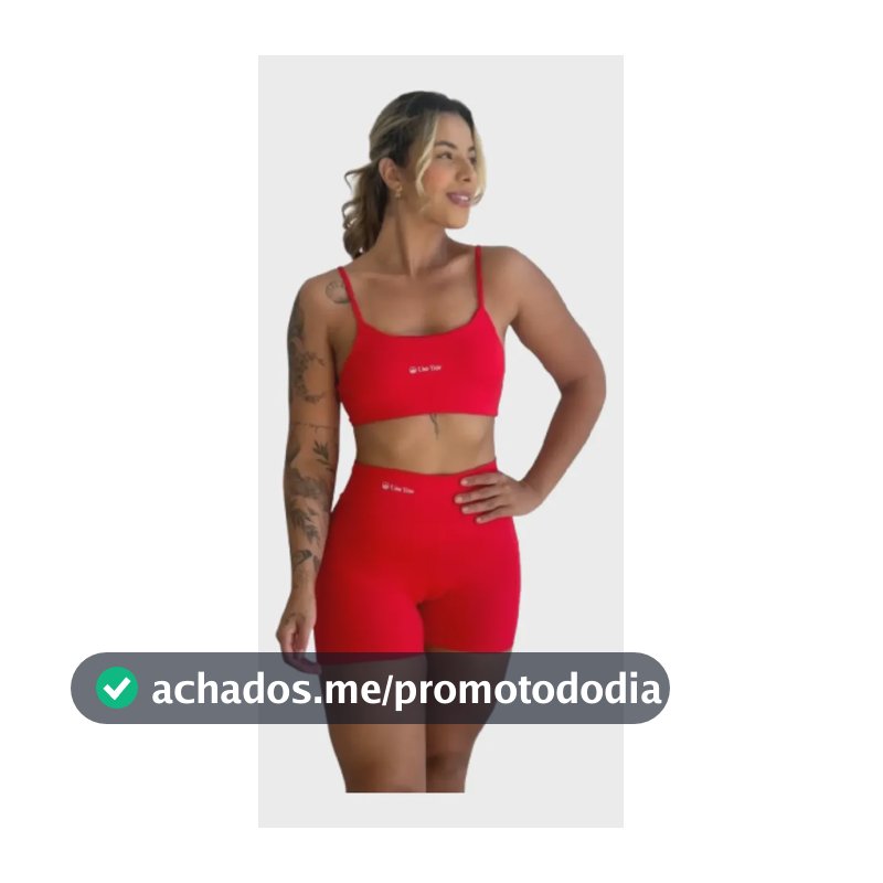 Conjunto Fitness Virginia Top Shorts Meia Coxa Cintura Alta