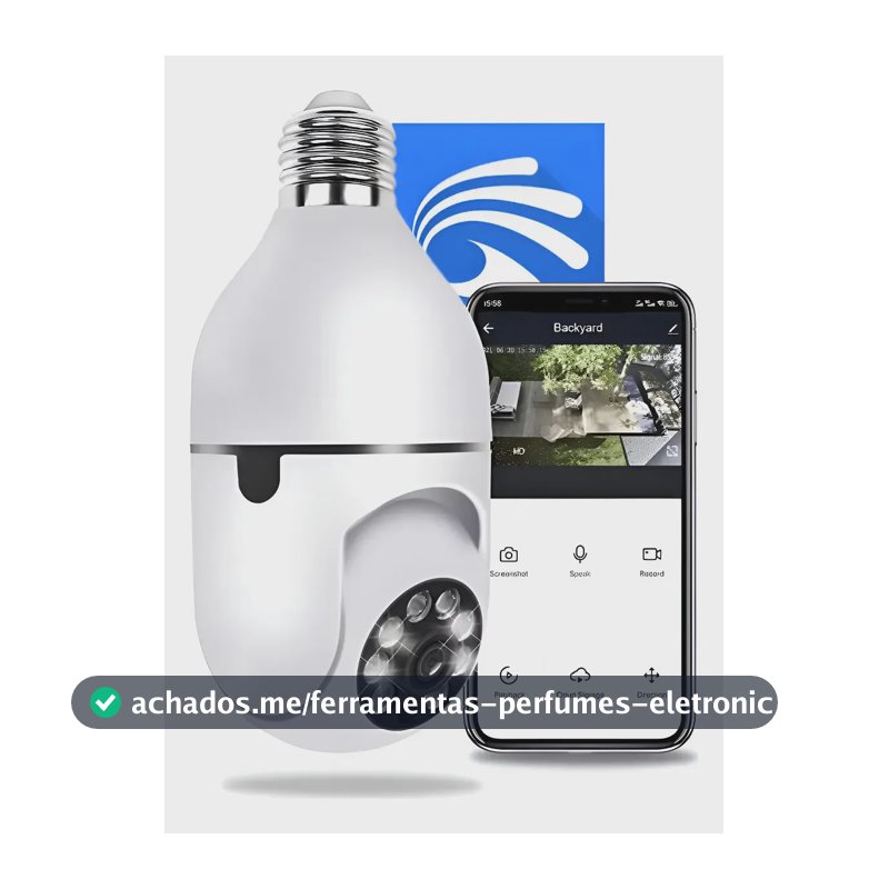 Câmera Lâmpada De Segurança Wifi Ip App Yoosee Visão Noturna GotWire Câmera Lâmpada De Segurança Wifi