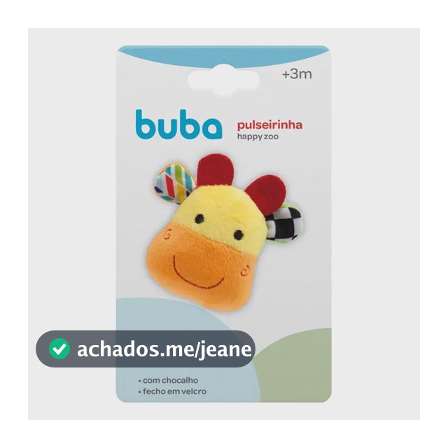 Pulseira Chocalho Para Bebê Bichinhos Happy Zoo Buba