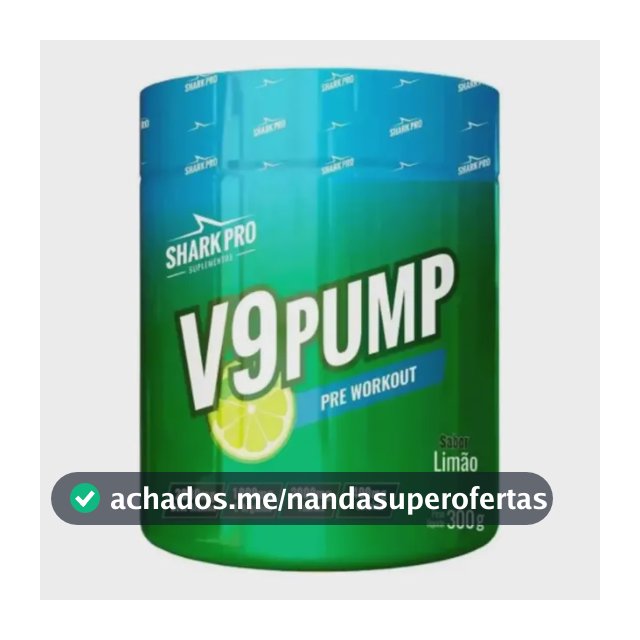 Pre Treino V9 Pump 300g Refrigerante Limao - Shark Pro Limão